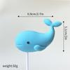 10PCS Ocean Underwater World Cake Decorations,Ocean Animals Cute Octopus,Whale & Crab Figurines for Birthday Cake Toppers (orange) view 3