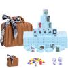 VPH 30mm Aqua Blue American Mahjong Set Rattan Case Set view 1