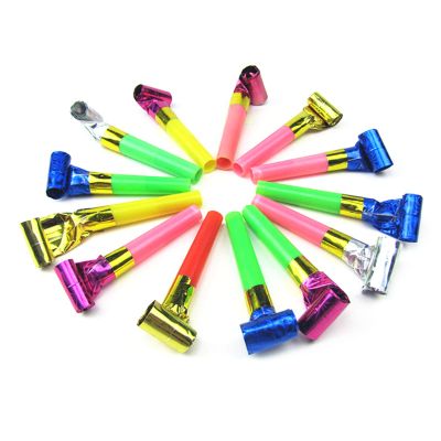 100-Piece Blowing Dragon Funny Paper Party Blowouts Blowers Noisemaker for New Year Party Birthday Birthday Blowers Noisemaker Blue for Kids