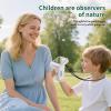 1200X Handheld Portable Microscope for Kids Digital Scope 2.0" Screen Rechargeable STEM Toy Slide Kit Pocket Science Gift for Children Ages 6-12 Students (White) view 2