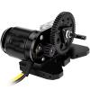 RC Crawler Transmission For LCG For Axial For SCX10 I II 1/10 Acrylic 2.Low Transmission Overdrive Gearbox With Skid Plate And 15T Motor Gear Kit(Black) view 2