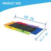 60-Inch Rectangular Platform Tree Swing Replacement Fabric - Platform Swing Replacement Cover 700lbs Capacity - with Handles(Colorful, 60 inch) view 2