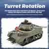 Heligotech U.S. M8 RC Tank for Adults, 2.4G 1/16 Main Battle Remote Control Tank with Lights Sound, Telescoping Smoke, Dual-Speed Modes, Military Vehicle Toy Gift -RTR view 4