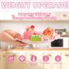 50Pcs Pink Gingham Paper Plates 9Inch Heavy Duty Pink White Scalloped Plaid Disposable Dessert Plates Checkered Party Decorations for Kids Baby Shower BBQ Birthday Bride Wedding Party Supplies view 3