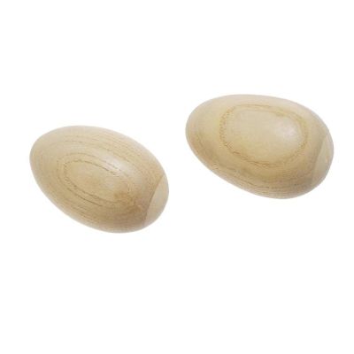 LLTCMAOYI Montessori Wooden Egg Music Teaching AIDS, Percussion Instruments, Preschool Education Gifts (2 Pieces)