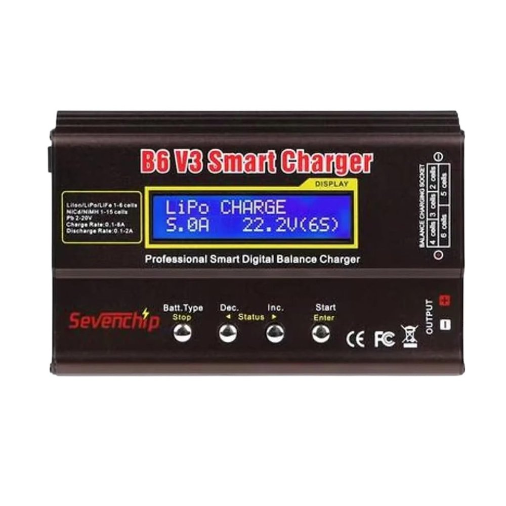 Imax B6 V3 80W 6A Batteiry Lihv Lippo Nimh Lin-l0n Ni-Cd Digital Rc Lipro Balance DisCharrger 15V 6A Adaptier