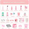 Dentist Play Set for Girls 3-5 - Doctor Kit Toy Gifts for 3 4 Year Old Toddler Girls, Pretend Play Montessori Toys Teeth and Dental Playset Medical Kits for Boys Kids 3 4 5 6 7 8 Pink view 4