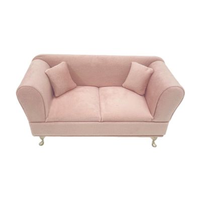 1/6 Scale Dollhouse Sofa, Miniature Sofa with Pillows, Jewelry Box Organizer, Modern Dollhouse Furniture, Artificial House Room Scene Decoration, Furniture Model for 12inch Dolls Accessories