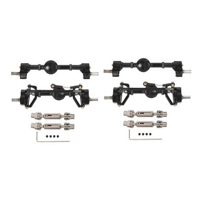 4Pcs A13Q Front Rear Portal Axle Metal Drive Shaft Upgrade Parts Compatible with 1 16 Scale RC Cars Like C14 C24 C24-1 C34 C44 B14 B24 Models