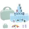 VPH 30mm Aqua Blue American Mahjong Set Small Green Suitcase Set view 1