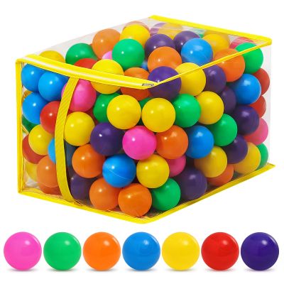 Suncuber Ball Pit Balls for Toddlers: 200 Colorful Non-Toxic Balls BPA-Free, Phthalate-Free, Crush-Resistant Plastic, 2.2 Inches, Perfect Toy for Boys and Girls, Ideal for Ball Pit Play