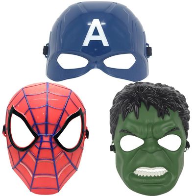 Avazera Superhero mask for KidsSuper hero Costumes Children's Birthday Parties,Boy Toys Gifts for Halloween Cosplay Parties (Superhero 3-PCS)