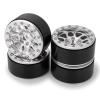 BOQEXSS RC Alloy Wheel for Axial for SCX10 D90 1/10 4pcs 1.9" Metal Alloy 10 Spokes Beadlock Wheel Rims Hub RC for Rock Crawler Car Parts Accessories Repair(Red,Size1) view 2