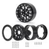 BOQEXSS RC Alloy Wheel for Axial for SCX10 D90 1/10 4pcs 1.9" Metal Alloy 10 Spokes Beadlock Wheel Rims Hub RC for Rock Crawler Car Parts Accessories Repair(Red,Size1) view 3