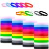 CITYBAN 12PCS Color Silicone Wristbands Blank,Silicone Wristbands rubber bracelets for Women Men Gifts Party Favors view 1