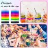 CITYBAN 12PCS Color Silicone Wristbands Blank,Silicone Wristbands rubber bracelets for Women Men Gifts Party Favors view 4