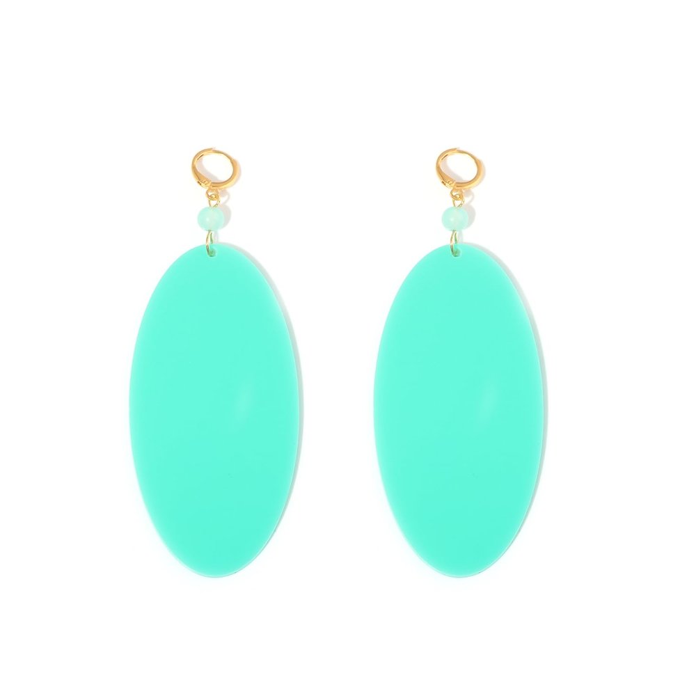 AVGUE Earrings for Momo Ayase Cosplay - Acrylic Anime Earrings Merch Costume Jewelry Accessories for Dandadan Dan Da Dan Cosplay - Women Men Halloween Party Decoration Birthday Gift Stuff, Hoop