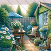 1000 Piece Puzzle for Adults Backyard Garden Jigsaw Puzzles 1000 Pieces Challenging Family Activity Great Gift Idea for Family Friends Hard Puzzle view 1