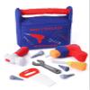 Jollybaby Soft Kid Tool Box Set Toy Inclub Drill Hammer Saw Wrench Screwdriver Screw for Baby, Montessori Preschool Educational Learning Construction Toys for Boy Birthday Gift - Blue view 1