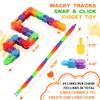 24 Pack Fidget Toys Bulk, Snap and Click Wacky Tracks Fidget Toy, Sensory Puzzles, Rainbow Party Favors, Classroom Rewards, Stocking Stuffers, Stress Relief Treasure Box Prizes for Kid, Teens, Student view 2