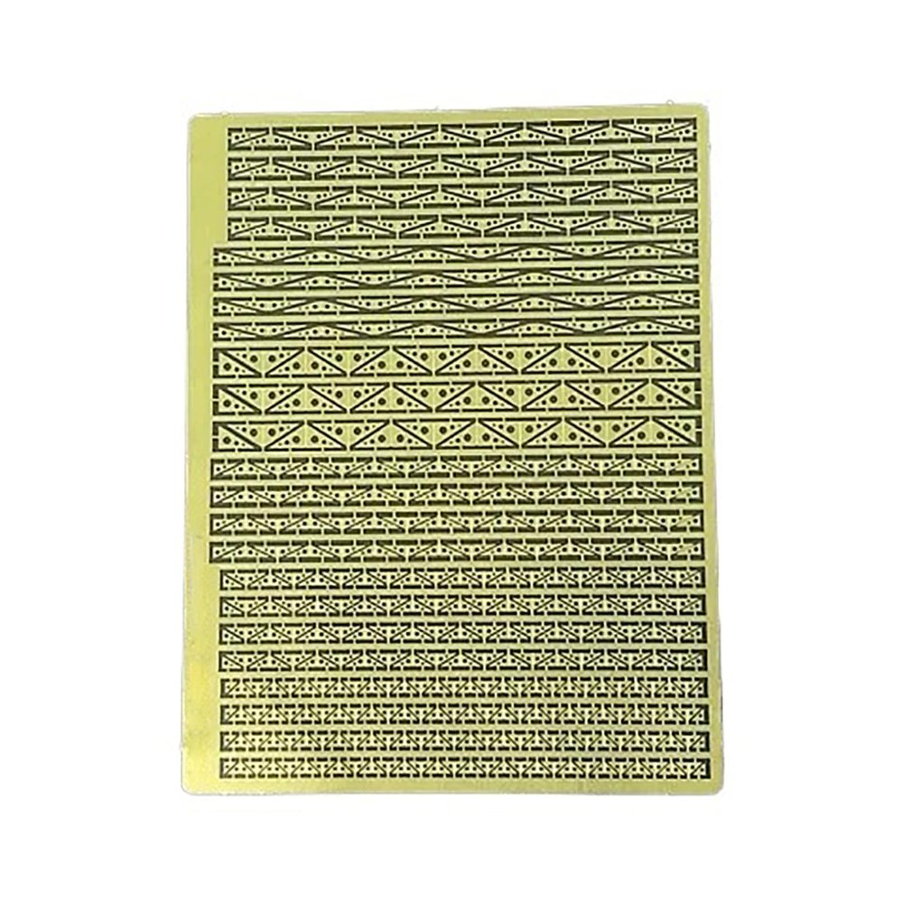 1/700 Scale Universal Brass PE Support Brackets Set Perforated Triangular Plates for Naval Ship Modeling