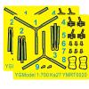 1/700 Scale Soviet/Russian Ka-27 Naval Helicopter Brass PE Detailing Set for Miniature Aircraft Models view 3