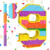 Adecortalk Rainbow Number 9 Pinata Birthday Decorations for Kids, Rainbow Pinata with Bat Stick Blindfold for Boys Girls 9th Birthday Celebrations Baby Shower Party Supplies (16.14x10.6x2.95 Inches) view 1