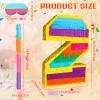 Adecortalk Rainbow Number 2 Pinata Birthday Decorations for Kids, Rainbow Pinata with Bat Stick Blindfold for Boys Girls 2th Birthday Celebrations Baby Shower Party Supplies (16.1x10.6x2.9 Inches) view 3