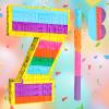 Adecortalk Rainbow Number 7 Pinata Birthday Decorations for Kids, Rainbow Pinata with Bat Stick Blindfold for Boys Girls 7th Birthday Celebrations Baby Shower Party Supplies (16.1x10.6x2.9 Inches) view 4