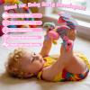 Baby Toys 0-6 Months, Rattle Socks and Wrist Sensory Toys for Infants, Socks and Foot Finder Set with Sound for Babies 6-12 Months, 0-12 Months Newborn Essentials Toy, Baby Girl Shower Gifts - Pink view 3