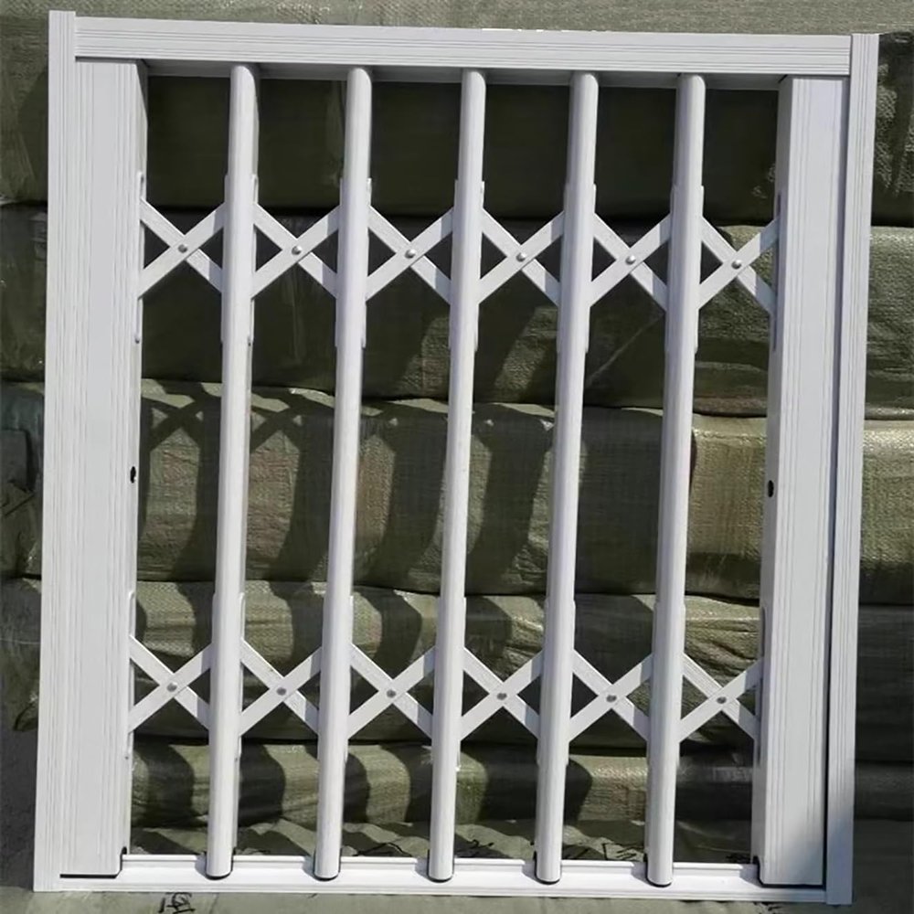 Custom Window Security Bars - Anti-Burglar Safety Gates for Kids & Pets, Adjustable 20-70 Inch Height, Lockable Balcony Balustrades, 30x36in (76x91cm)