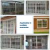 Expandable Aluminum Security Gate - Retractable 23-46in Burglar-Proof Sliding Door | Foldable Locking Balcony & Shop Gate for Home & Commercial Use (33.2x58.5in) view 4