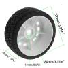 Compatible with ARRMA for Trxs for Redcat for Team for Losi WR8 1/7 1/8 RC for Rally Off-Road Parts 4pcs 100mm Tires Wheel 17mm Hex RC Wheel Tires(White) view 2