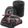 Compatible with ARRMA for Trxs for Redcat for Team for Losi WR8 1/7 1/8 RC for Rally Off-Road Parts 4pcs 100mm Tires Wheel 17mm Hex RC Wheel Tires(White) view 4
