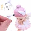 4Pcs Miniature Comb Hair Dryer Mirror Makeup Set, 1:12 Scale Dollhouse Decorations, Hair Dryer Dollhouse Miniature Bathroom Accessory view 3
