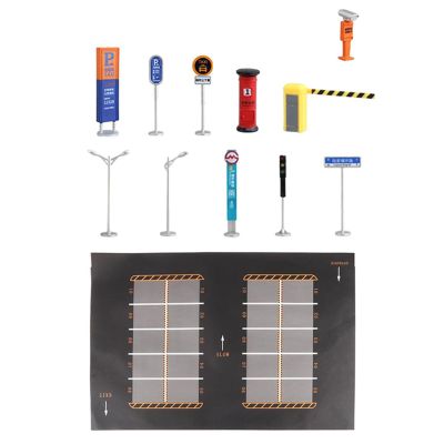 1:64 Underground Garage Play Mat for Diecast Vehicle Collection, Style D