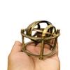 4 inch Antique Brass Armillary Nautical Sphere Astrolabe Maritime Collectible Globe view 1