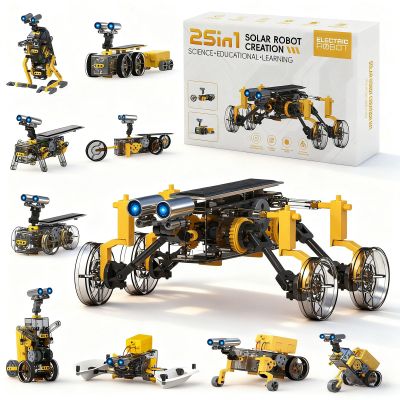 STEM 25-in-1 Education Solar Power Toys for Boys Age 8-12, Science Kits Robots Toys for Ages 8-13, Building Toys Robotics Experiment Set Birthday Gifts for Kids 8 9 10 11 12 13 14Years Old