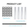 CROAIRFPV 4Pcs WS2812 RGB LED Light Strips for Drones - 6 LEDs/Strip True WS2812 Chip, Programmable FPV Quadcopter Arm Lights with Strobe & Daisy Chain, 5V DC view 4