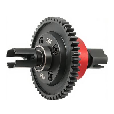 50T Steel Center Differential Set for ARRMA 1/8 Kraton V5/V6, 1/7 Big Rock, Mojave EXB Upgrade RC Car Part, Replaces ARA310991 (Red)