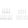 96 Pcs Chandelier Crystal Prisms Pendants Set 38 mm Clear Teardrop Icicle Chandelier Crystals Parts Replacement Crystals view 3