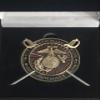2025 NCO Sword Marine Corps Challenge Coin for 250th Anniversary 2 inch Solid Brass - USMC Birthday Ball view 2