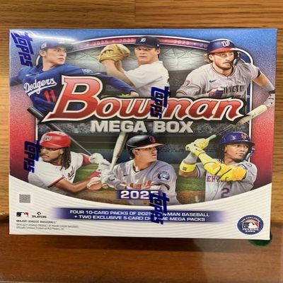 2025 Bowman Baseball Sealed MEGA Box - 50 Cards-MEGA Box