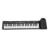 AOWINHIT Portable 49 Keys Electronic Keyboard Rolling Up Piano for Kids Beginners Pink (Black) view 1