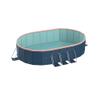 3.0m Dark Blue Oval Inflatable PVC Garden Pool - Outdoor Backyard Family Swimming Pool view 1
