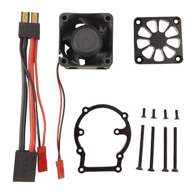 Aluminum Motor Heatsink with Cooling Fan for 1/8 Sledge 4WD Monster Truck #95076-4 RC Motor Cooler Upgrade Part