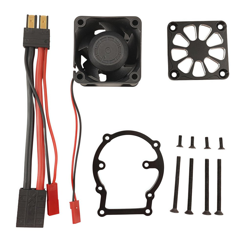 Aluminum Motor Heatsink with Cooling Fan for 1/8 Sledge 4WD Monster Truck #95076-4  RC Motor Cooler Upgrade Part