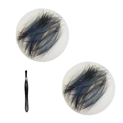 2 Pack Skin Picking Fidget Toys with Tweezers for Hair Pulling ADHD Anxiety Relief Silicone Picking Pad Pimple Popping Fidget Toy