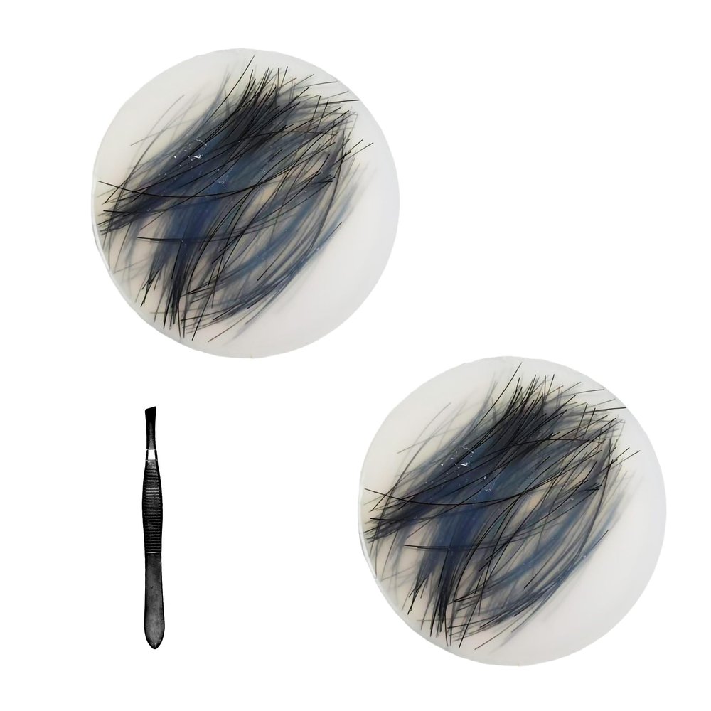 2 Pack Skin Picking Fidget Toys with Tweezers for Hair Pulling ADHD Anxiety Relief Silicone Picking Pad Pimple Popping Fidget Toy