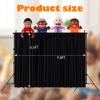 Anicuta Classroom Puppet Stage, 6.6x9.8FT Portable Tripod Puppet Theater Portable Stage for School, Church, Equipped with Two Tripods, Crossbars, Curtains and Carrying BagsDoll not Included view 2